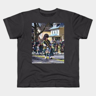 Drum Major of Pipe Band Kids T-Shirt